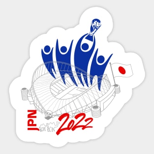 Japan World Cup Soccer 2022 Sticker